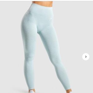GYMSHARK Vital Seamless Leggings-Light Green Marl